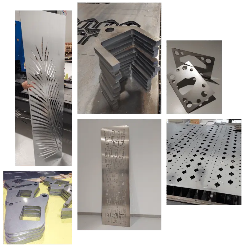 Réalisations Laser Métal Design : pièces industrielles techniques et panneaux décoratifs sur mesure